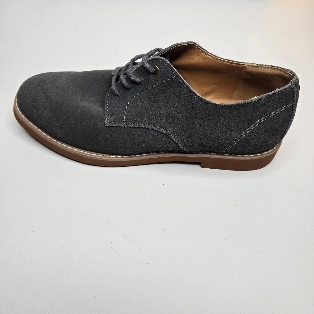 Tommy Hilfiger Men's Gray Seaside Leather Suede Shoes Size 8